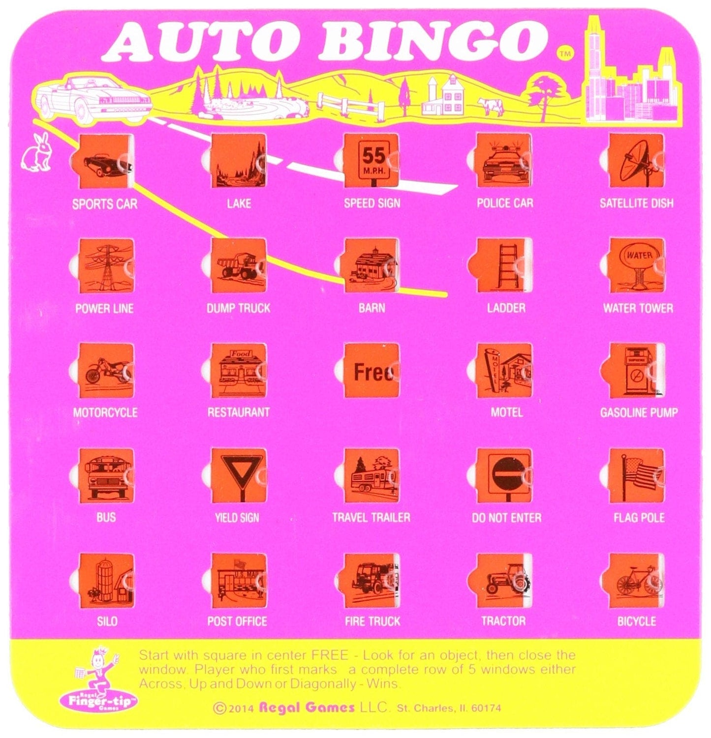 The Original Travel Bingo Game -