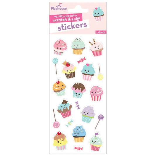 Vanilla Cupcakes Scratch & Sniff Stickers