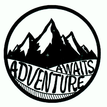 Mountains Adventure Awaits Sticker