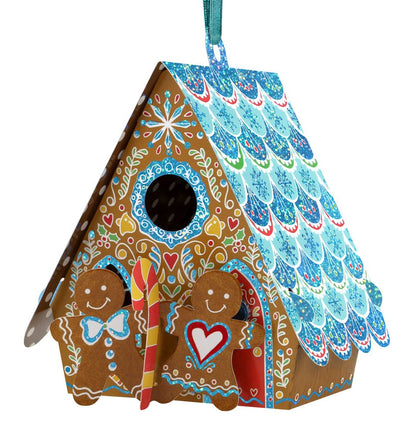 Gingerbread House Bauble Card