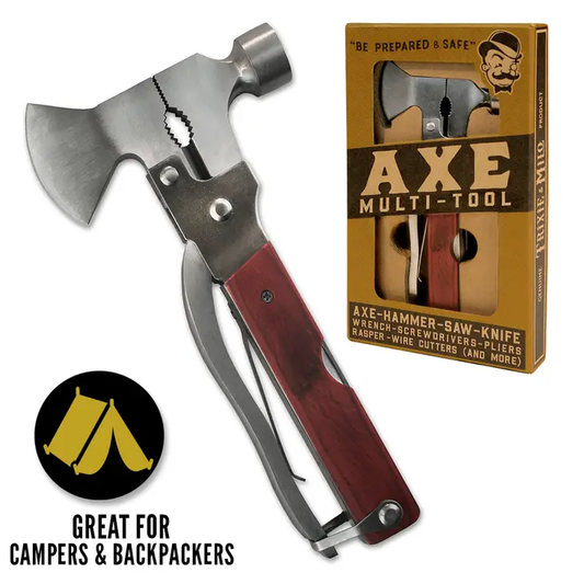 Axe Multi-Tool - Hammer, Screwdrivers, Pliers, Wire Cutter & More