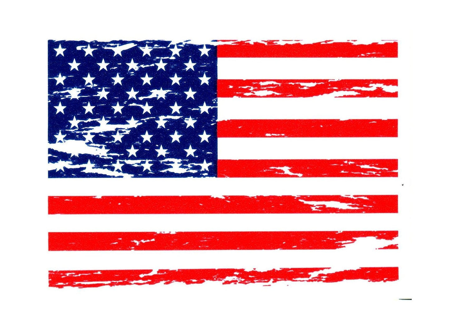 Distressed USA Flag - Sticker