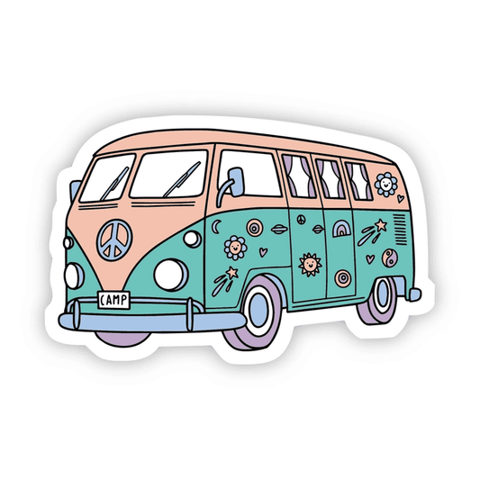 Hippie Van Sticker