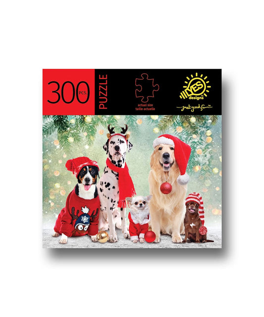 Christmas Dogs Puzzle - 300 Pieces