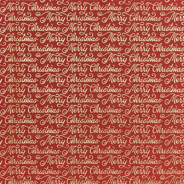 Merry Christmas Script Stone Wrapping Paper