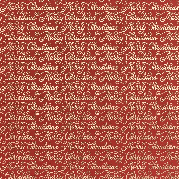 Merry Christmas Script Stone Wrapping Paper