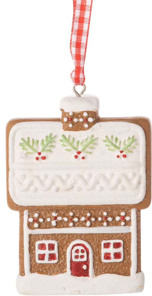 Gingerbread House Ornament - Green