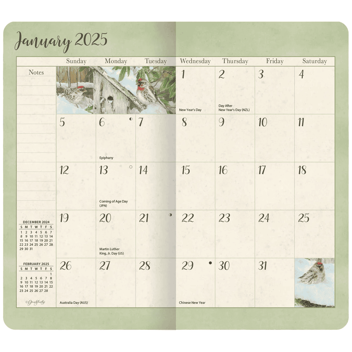 Birds In The Garden 2 Year Planner