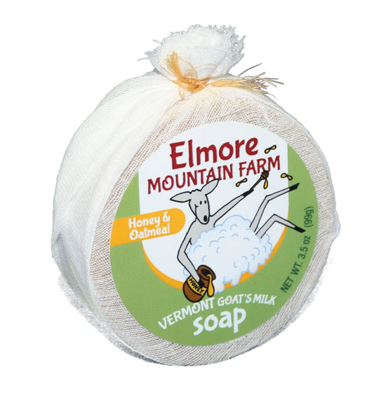 Elmore Mountain Farm Goat's Milk Soap - Honey and Oatmeal