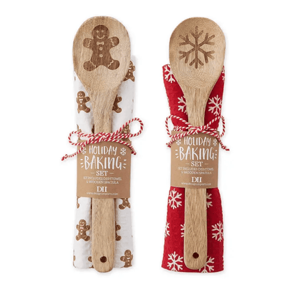 Holiday Baking Dishtowel & Spoon Gift Set -