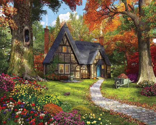 Autumn Cottage - 1000 Piece Jigsaw Puzzle