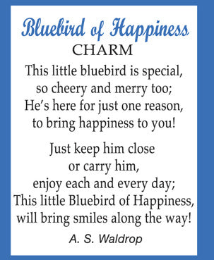 Bluebird of Happiness Charm