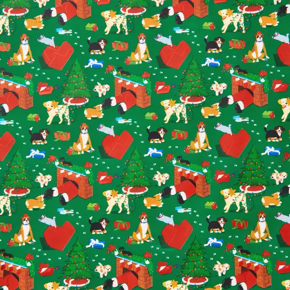 Howl-Iday Havoc Christmas Stone Wrapping Paper