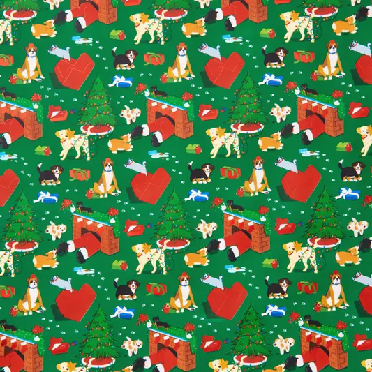 Howl-Iday Havoc Christmas Stone Wrapping Paper