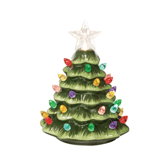 Christmas Tree Small Green Led Decorative Figurine