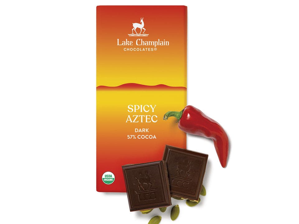 Lake Champlain Organic Bar Spicy Aztec - 3.00oz - Shelburne Country Store