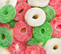 Christmas Gummi Wreaths With Snow -