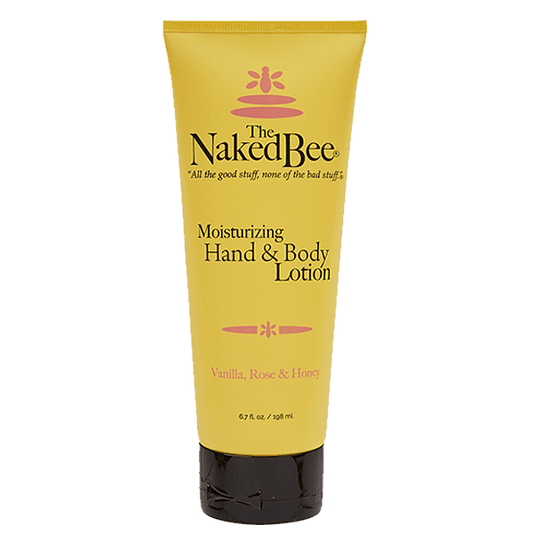 Naked Bee Lotion Tube - Vanilla Rose and Honey 6.7oz