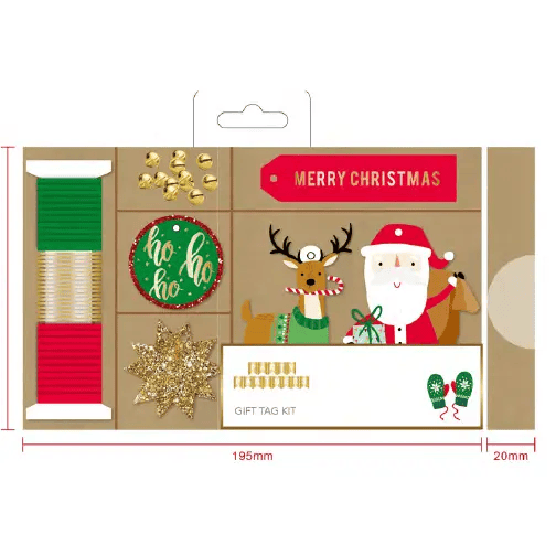 Santa & Reindeer Gift Tag Set