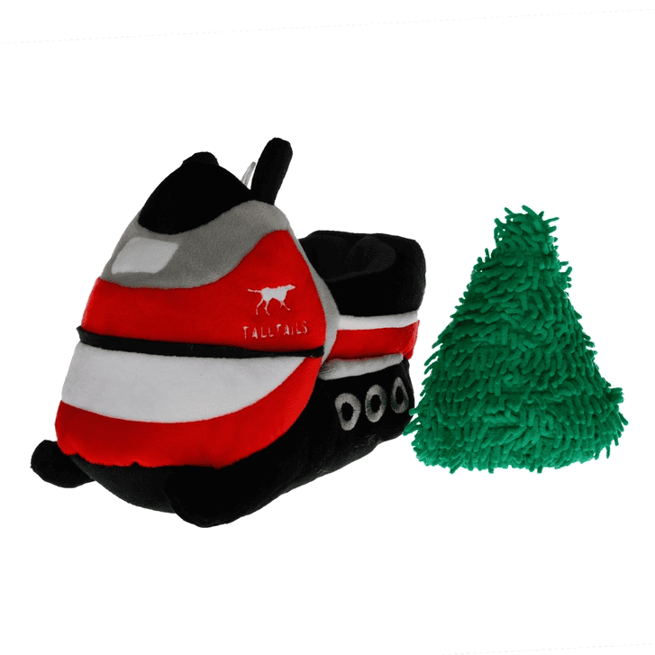 2-in-1 Snowmobile Squeaker Dog Toy