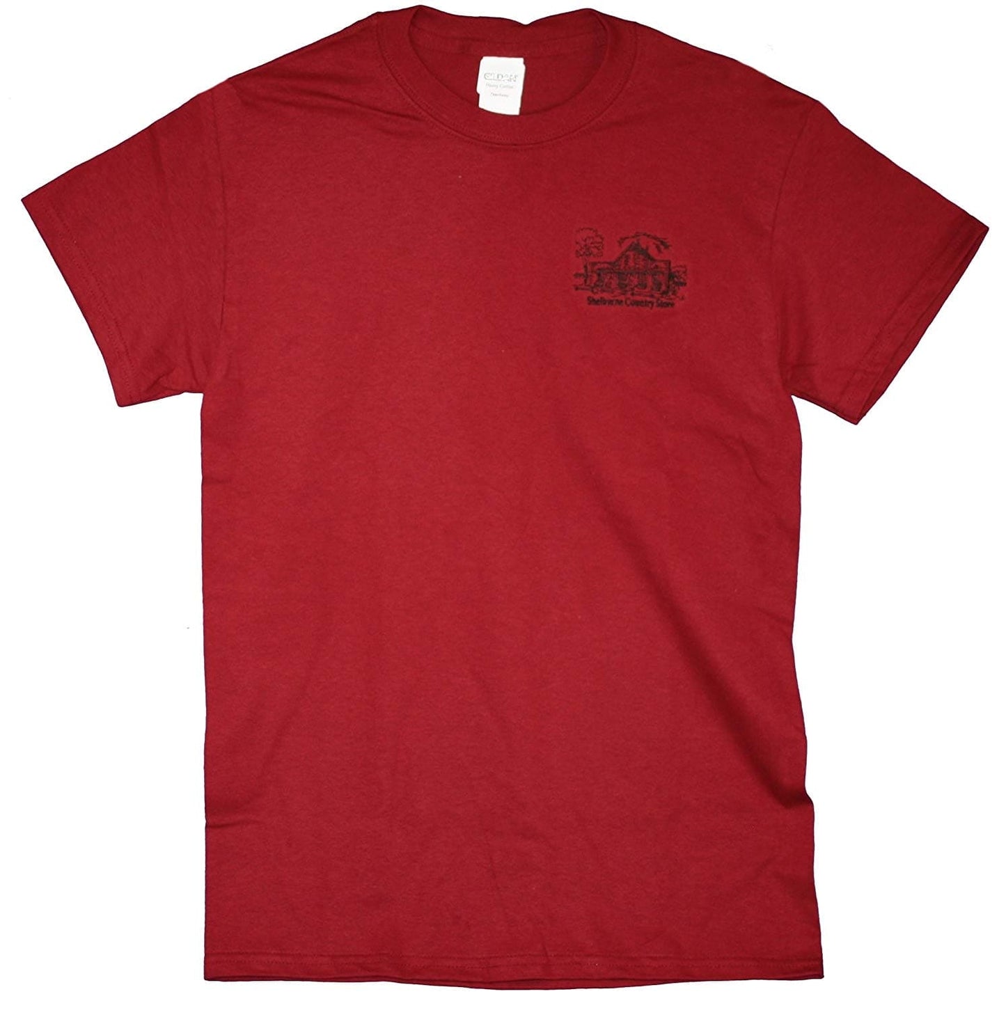 Shelburne Country Store Embroidered T-Shirt - Garnet X-Large