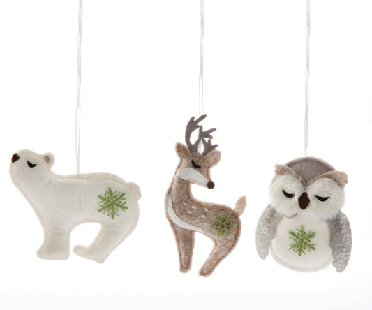 Plush Animal Ornament -