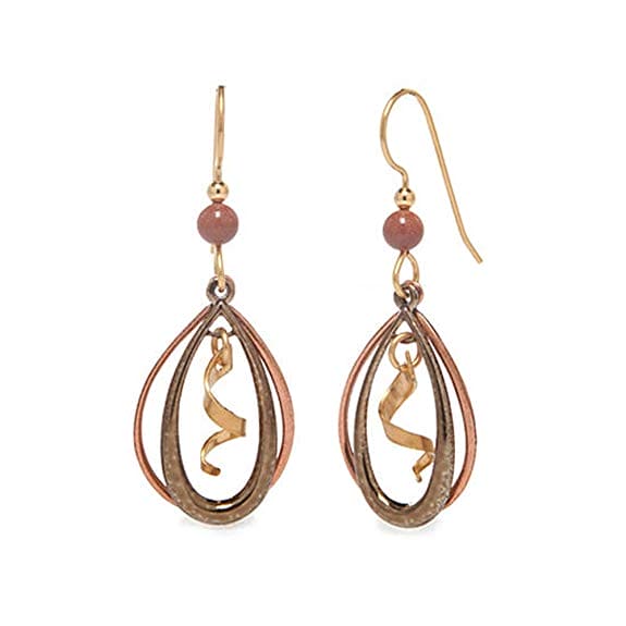 Open Tear Duo with Spiral - Earring