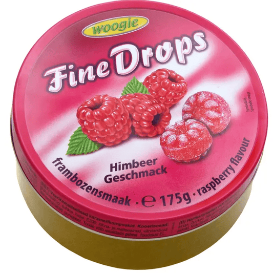 Woogie Raspberry Drops Sanded Candies