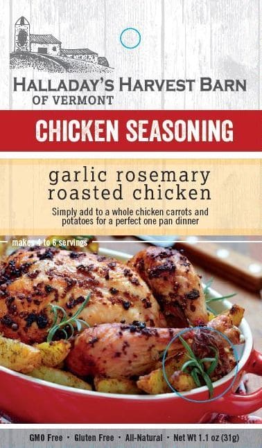 Halladay's Garlic Rosemary Roasted Chicken Seasoning