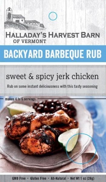 Halladay's Backyard BBQ Rub Sweet and Spicy Jerk Chicken