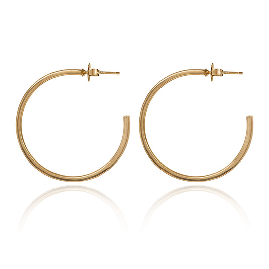 Hammered Fun Hoop Earrings