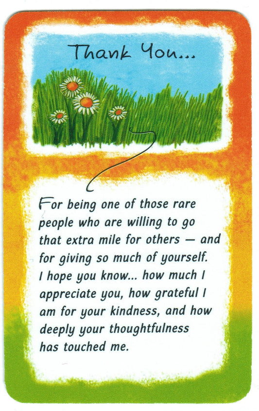 Thank You For Being One Of Those Rare People - Wallet Card