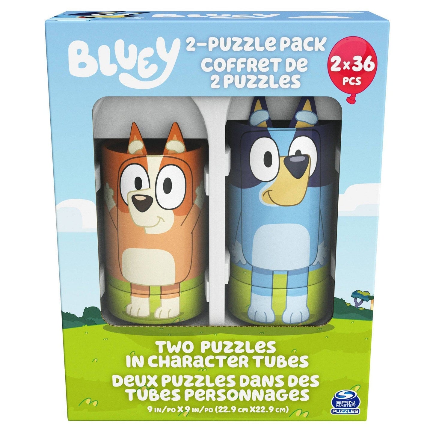 Bluey - Tube Puzzle 2-Pack