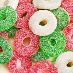 Christmas Gummi Wreaths With Snow -