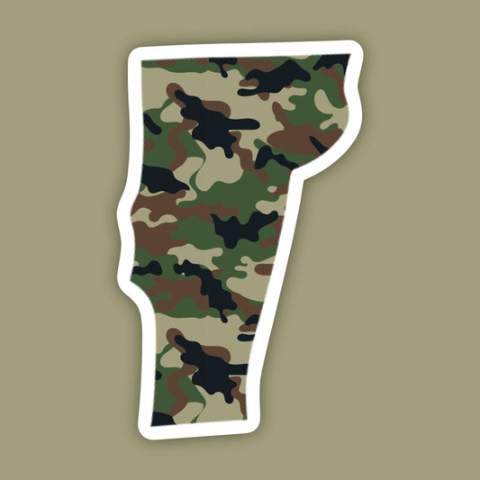 Vermont Camo State Sticker