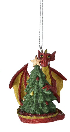 Classic Dragon Ornament - Red - Shelburne Country Store