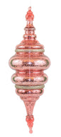 Plastic 'Mercury Glass' Finial Ornament - Pink - Shelburne Country Store