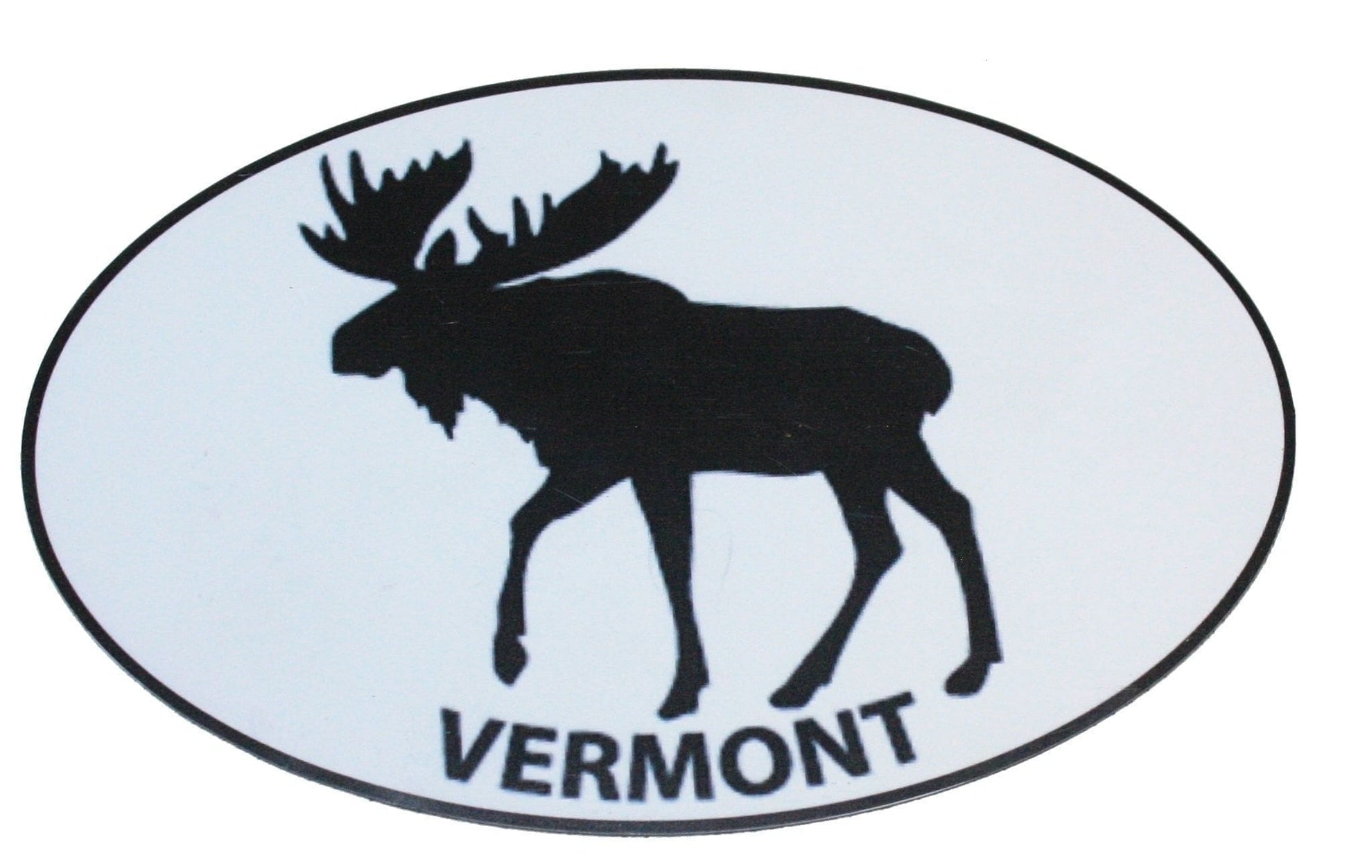 Large Black & White Moose Euro Car Magnet - Shelburne Country Store