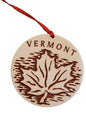Ceramic Leaf Ornament - Brown - Shelburne Country Store