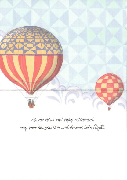 Hot Air Balloon Retirement Greeting Card - Shelburne Country Store