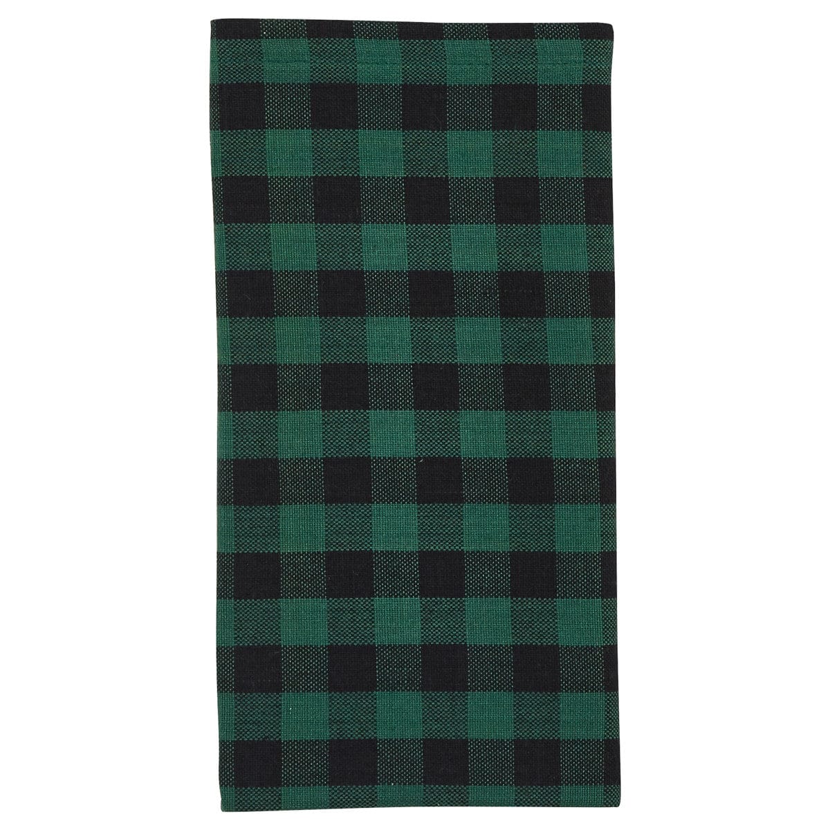 Vintage Buffalo Checked Green / Black Cloth Napkin - Shelburne Country Store