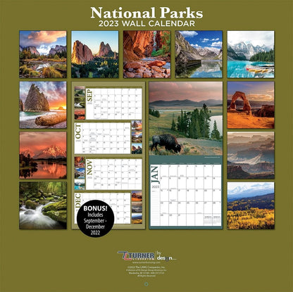 National Parks 2023 Wall Calendar - Shelburne Country Store