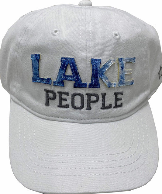 Lake People - White Adjustable Hat - Shelburne Country Store