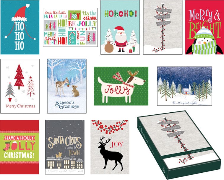 Holiday Favorites 16 Count Card Set - - Shelburne Country Store