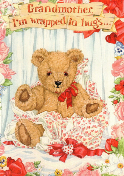 Grandmother Im Wrapped In Hugs Valentine's Day Card - Shelburne Country Store