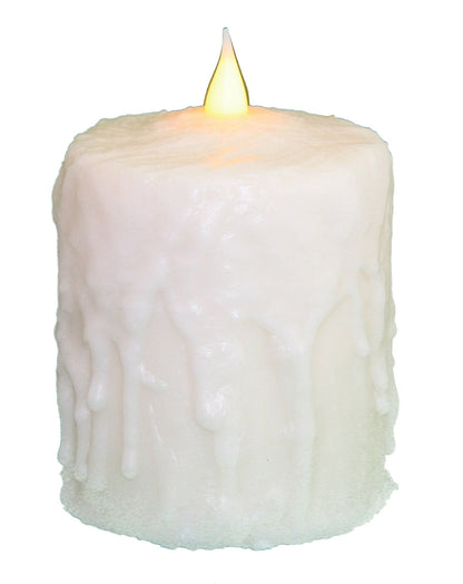 One Wick Waxed LED Candle - - Shelburne Country Store