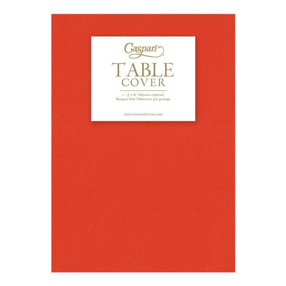 Paper Linen Solid Table Cover in Orange - Shelburne Country Store