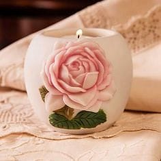 Cottage Rose Votive Holder - Shelburne Country Store