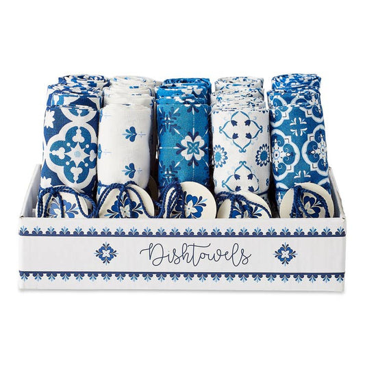 Blue Patterns Dishtowel - - Shelburne Country Store