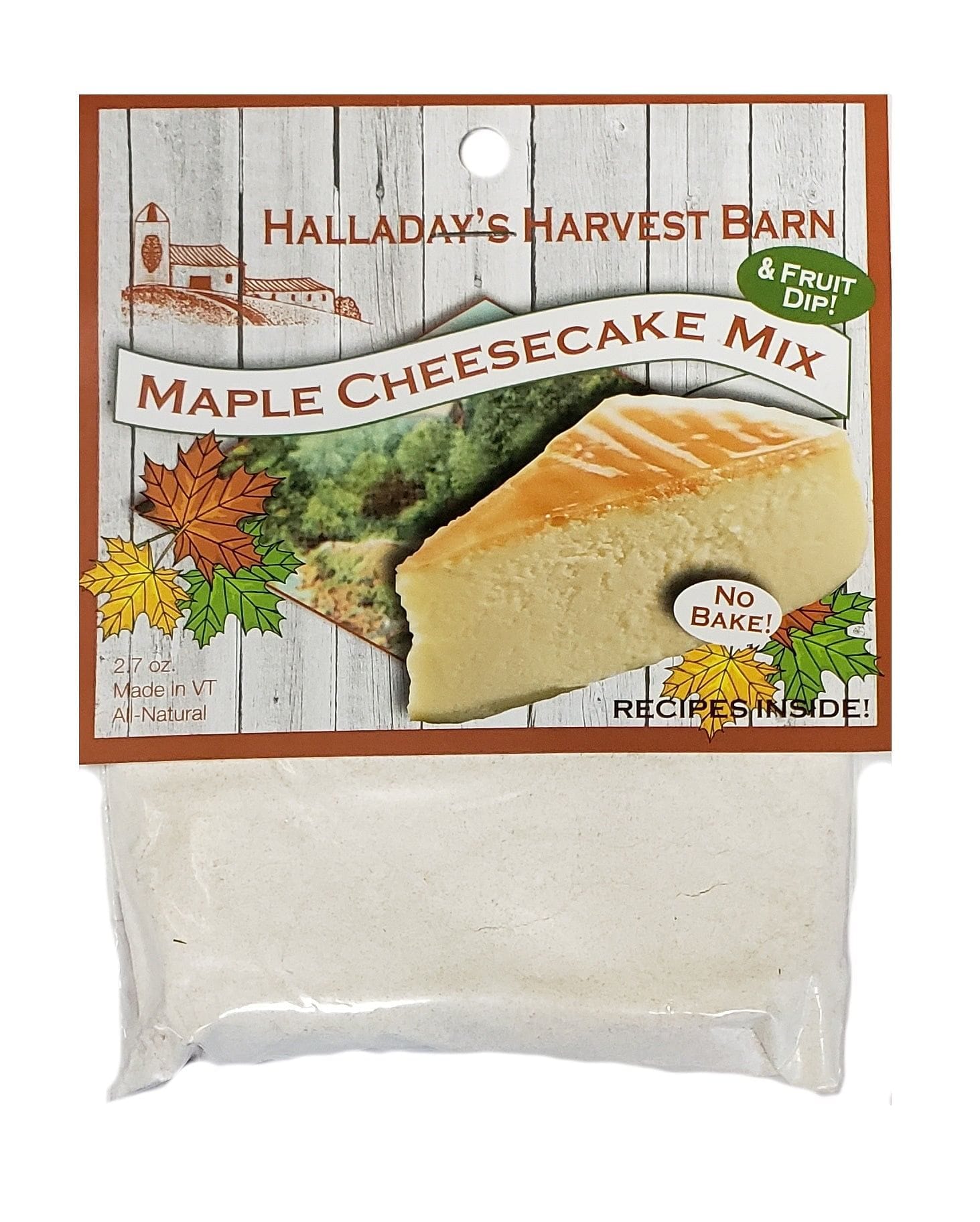 Halladays Maple Cheese Cake Mix - Shelburne Country Store